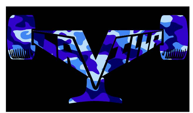Azul Camo - Blue camouflage pattern